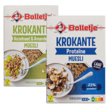 Bolletje krokante ontbijtgranen
